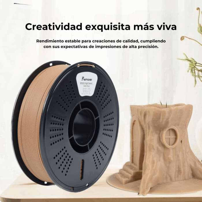 Filamento WOOD High Speed Fremover x1kg - Imagen 5