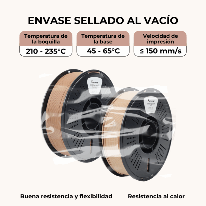 Filamento WOOD High Speed Fremover x1kg - Imagen 9