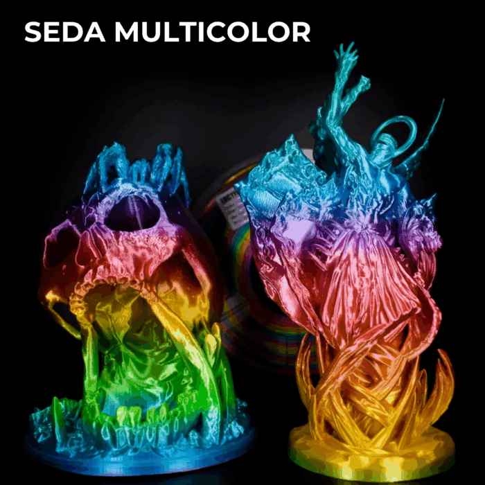 Filamento PLA+ High Speed Silk Rainbow x1kg Fremover - Imagen 3