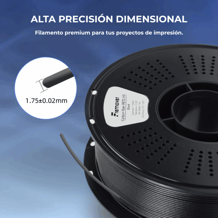 Filamento 3d PETG+ Fibra De Carbono High Speed X1kg Fremover - Imagen 9