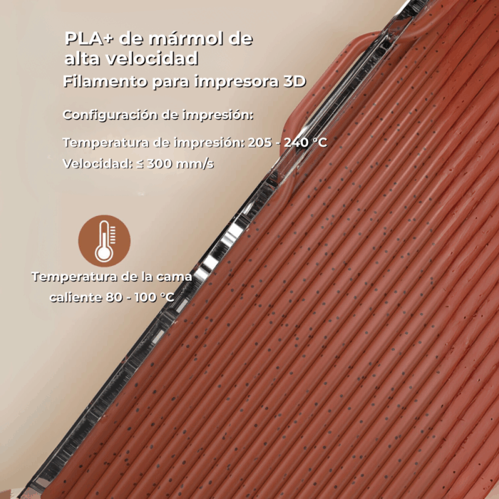 Filamento PLA+ Mármol Marble High Speed Fremover x1kg - Imagen 5