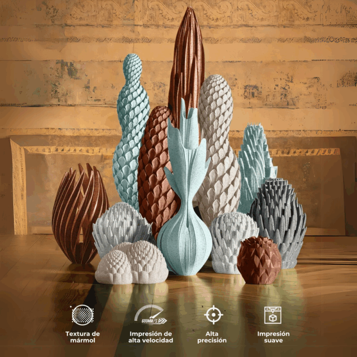 Filamento PLA+ Mármol Marble High Speed Fremover x1kg - Imagen 4