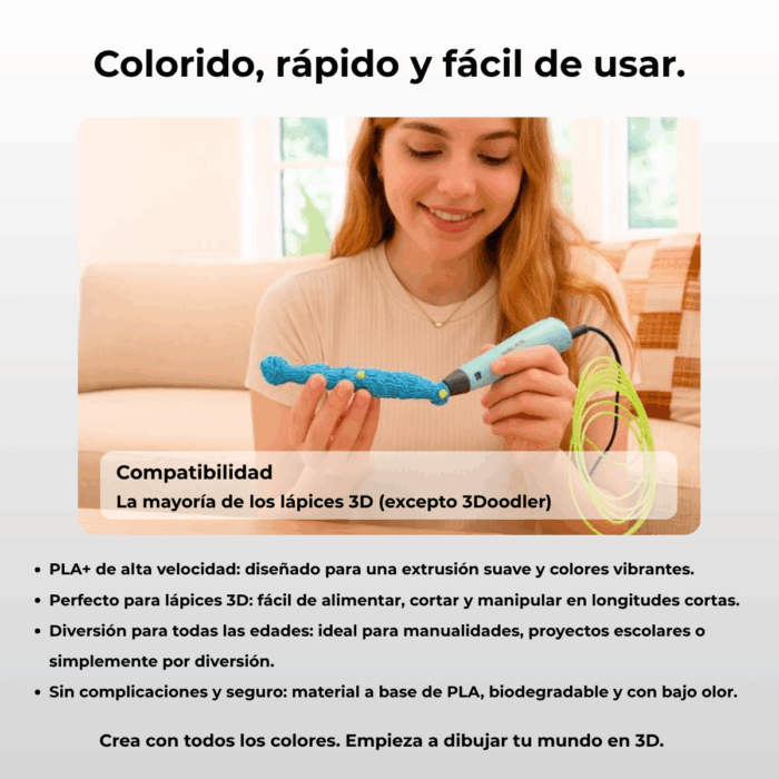 Filamento Mix PLA Small Pack Para Lápiz 3D - Imagen 4