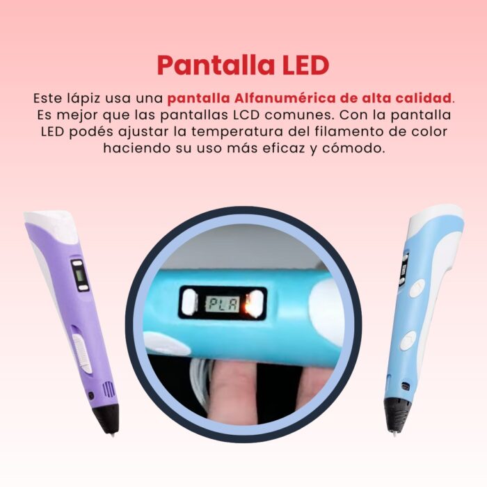 Lápiz 3d Para Niños Compatible con PLA - Imagen 2
