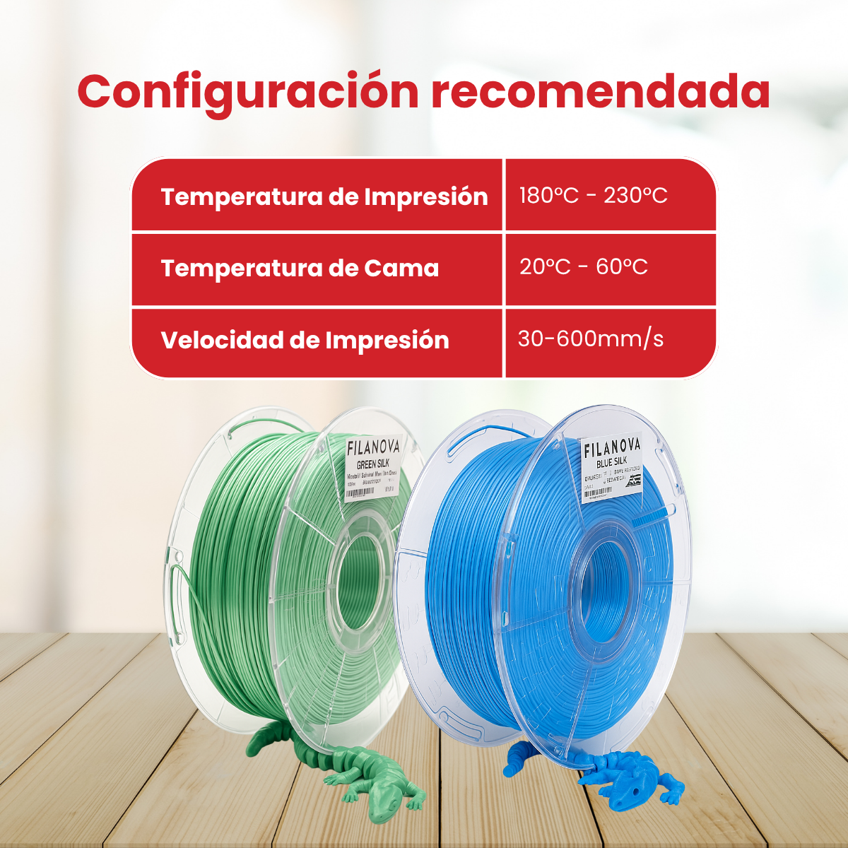 Filamento PLA SILK High Speed Filanova x 1Kg - Imagen 3