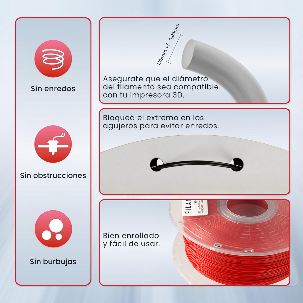 Filamento PLA High Speed Filanova x 1Kg - Imagen 8