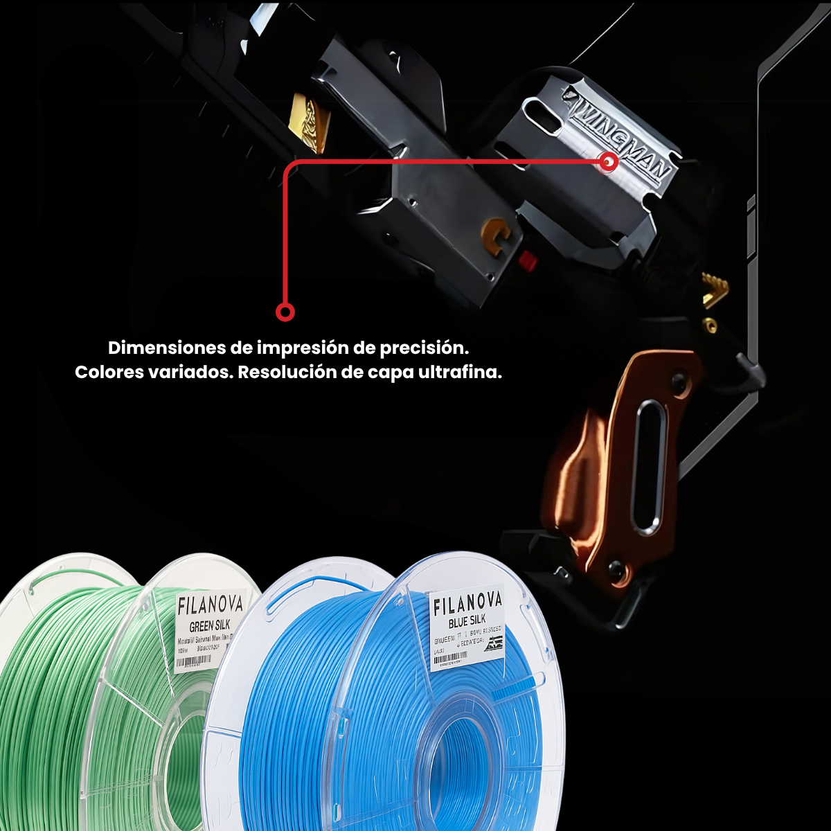 Filamento PLA SILK High Speed Filanova x 1Kg - Imagen 4